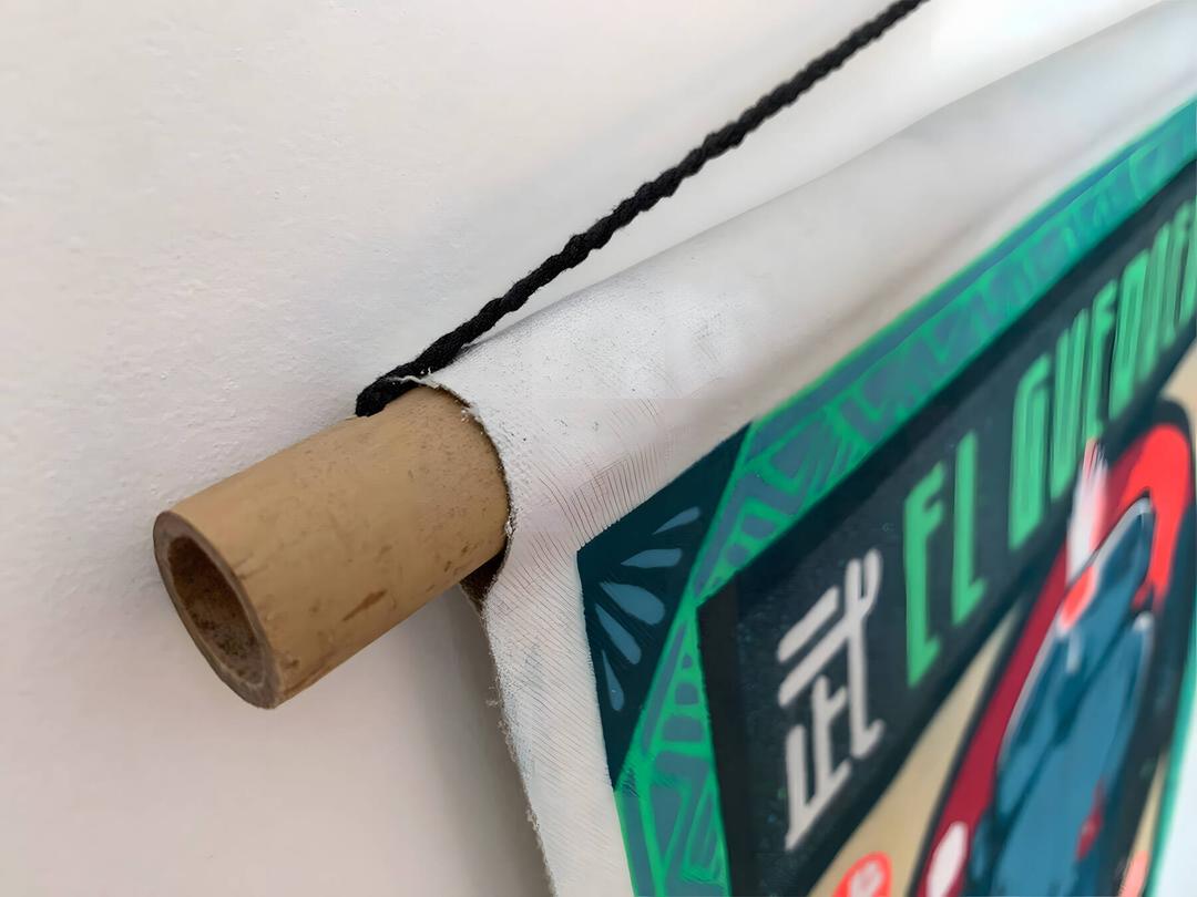 Huitzilopochtli | Canvas & Bamboo Scroll